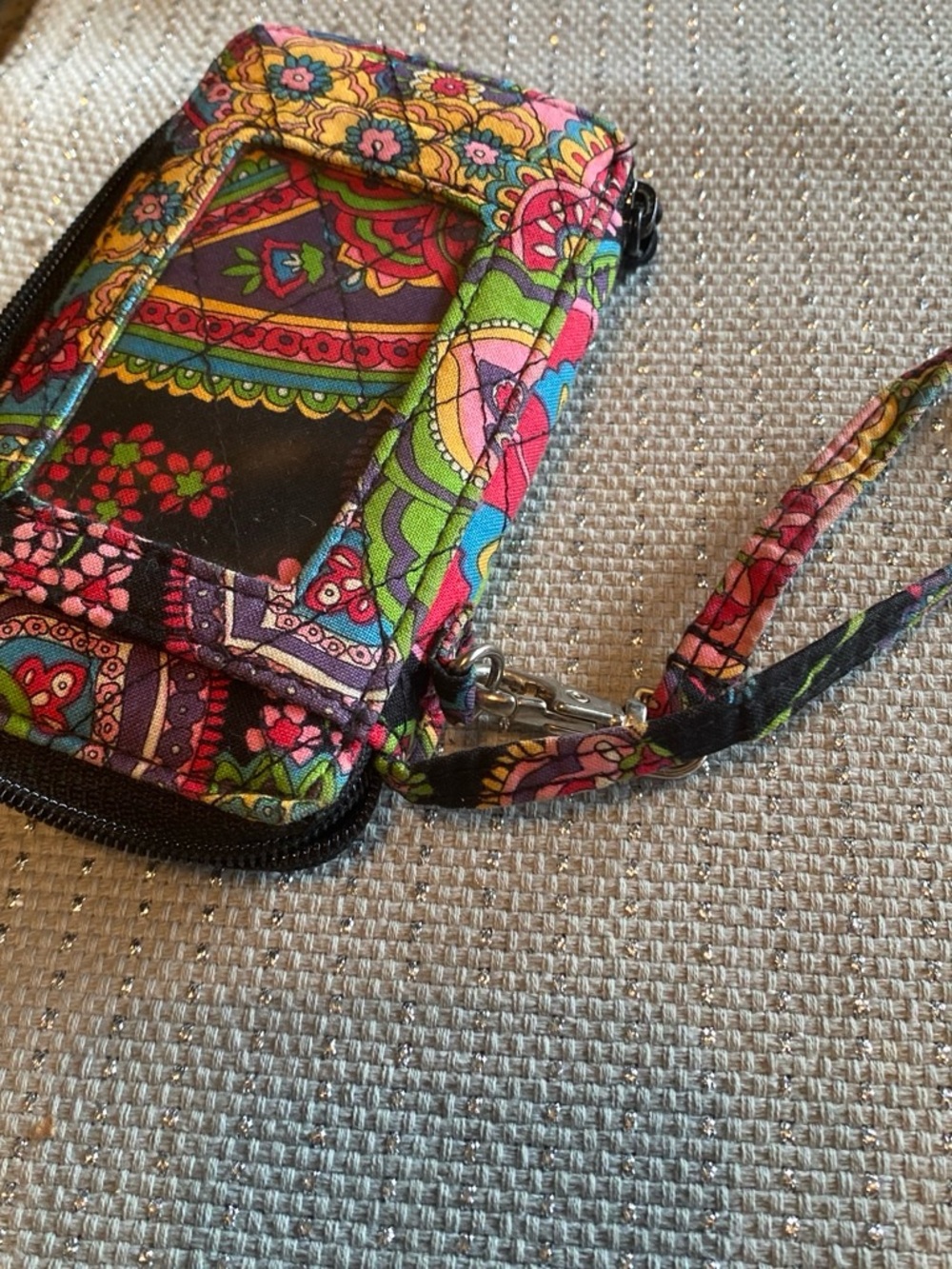 Vera Bradley Multicolor Floral Paisley Wristlet